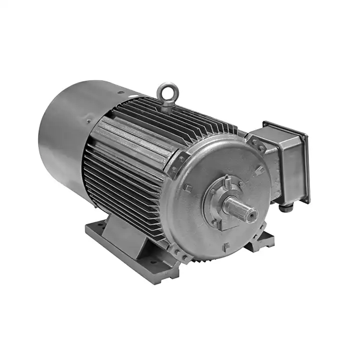 What is the working principle of a vertical water pump motor?